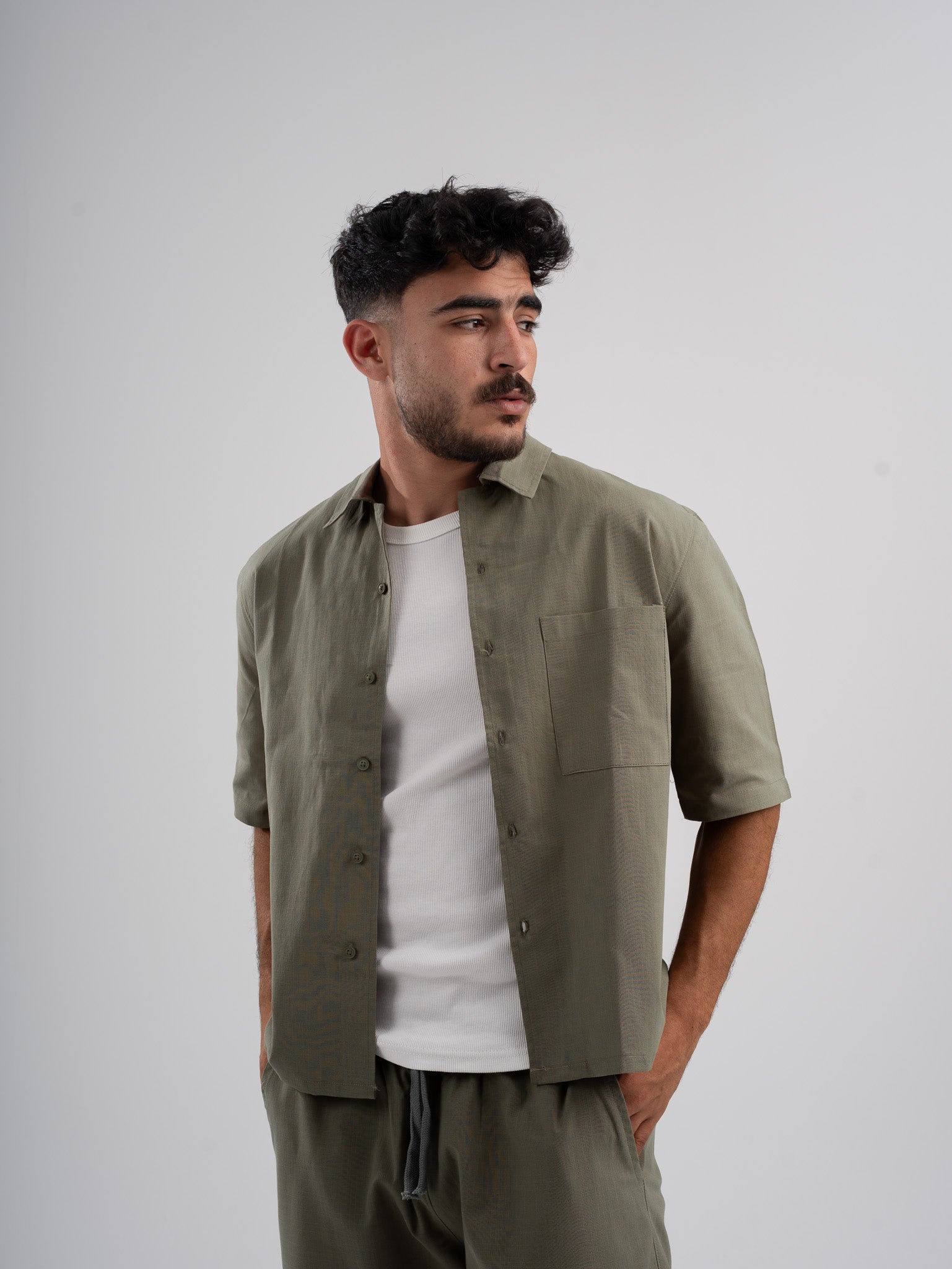 Linen Olive Set