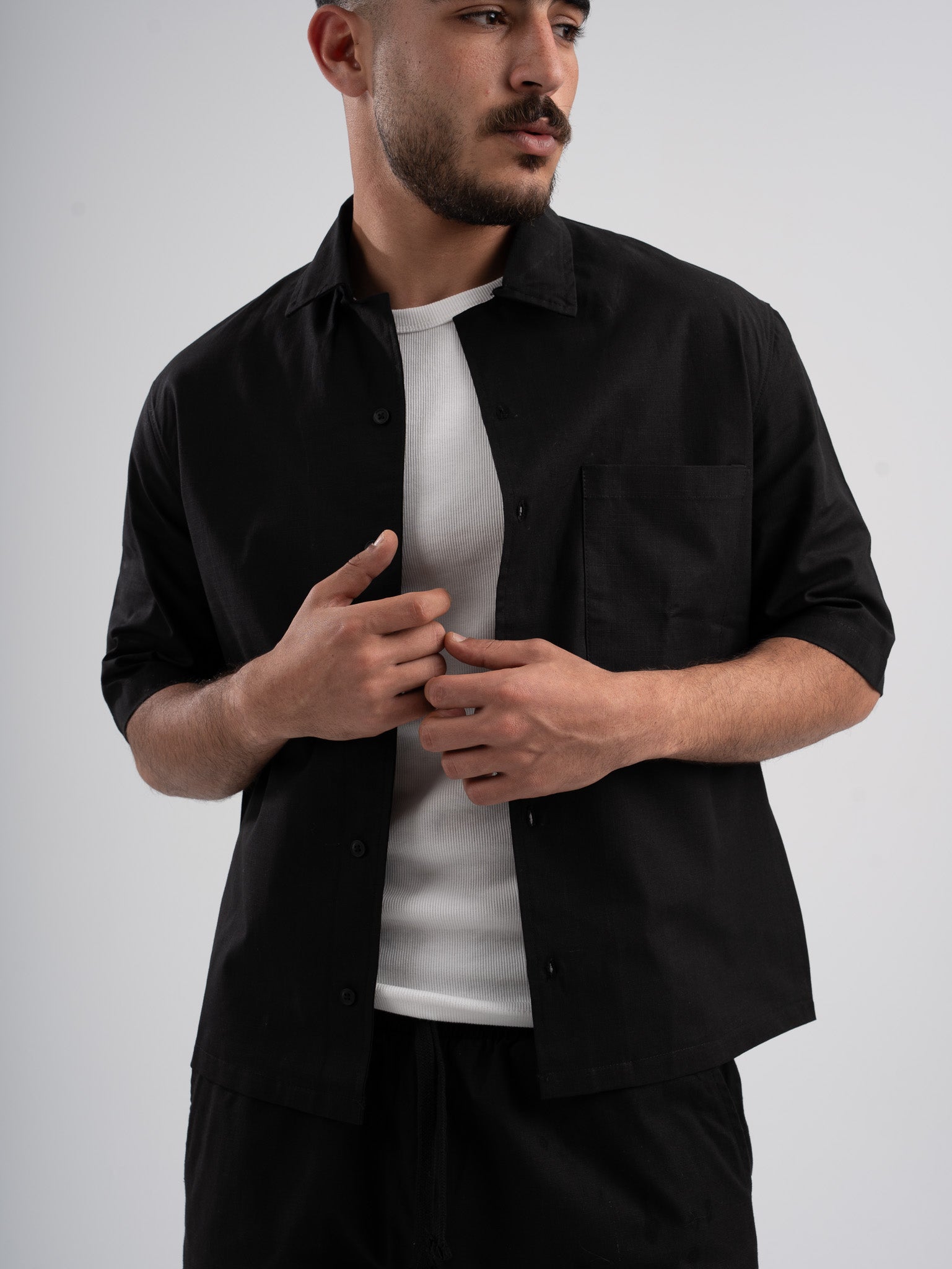 Linen Black Set