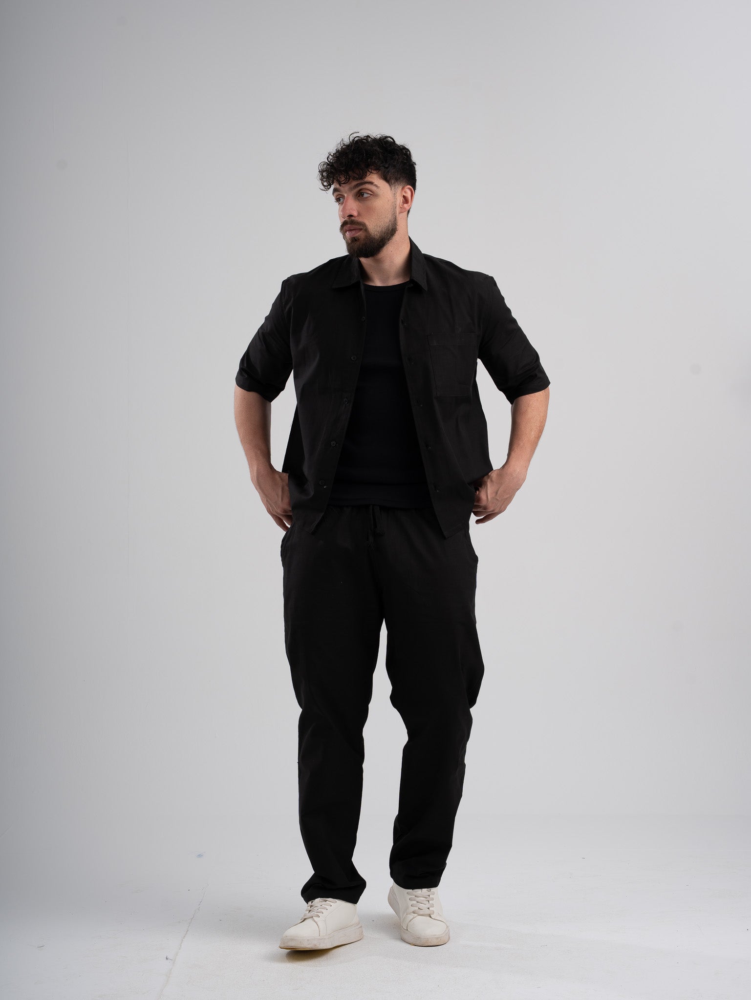 Linen Black Set