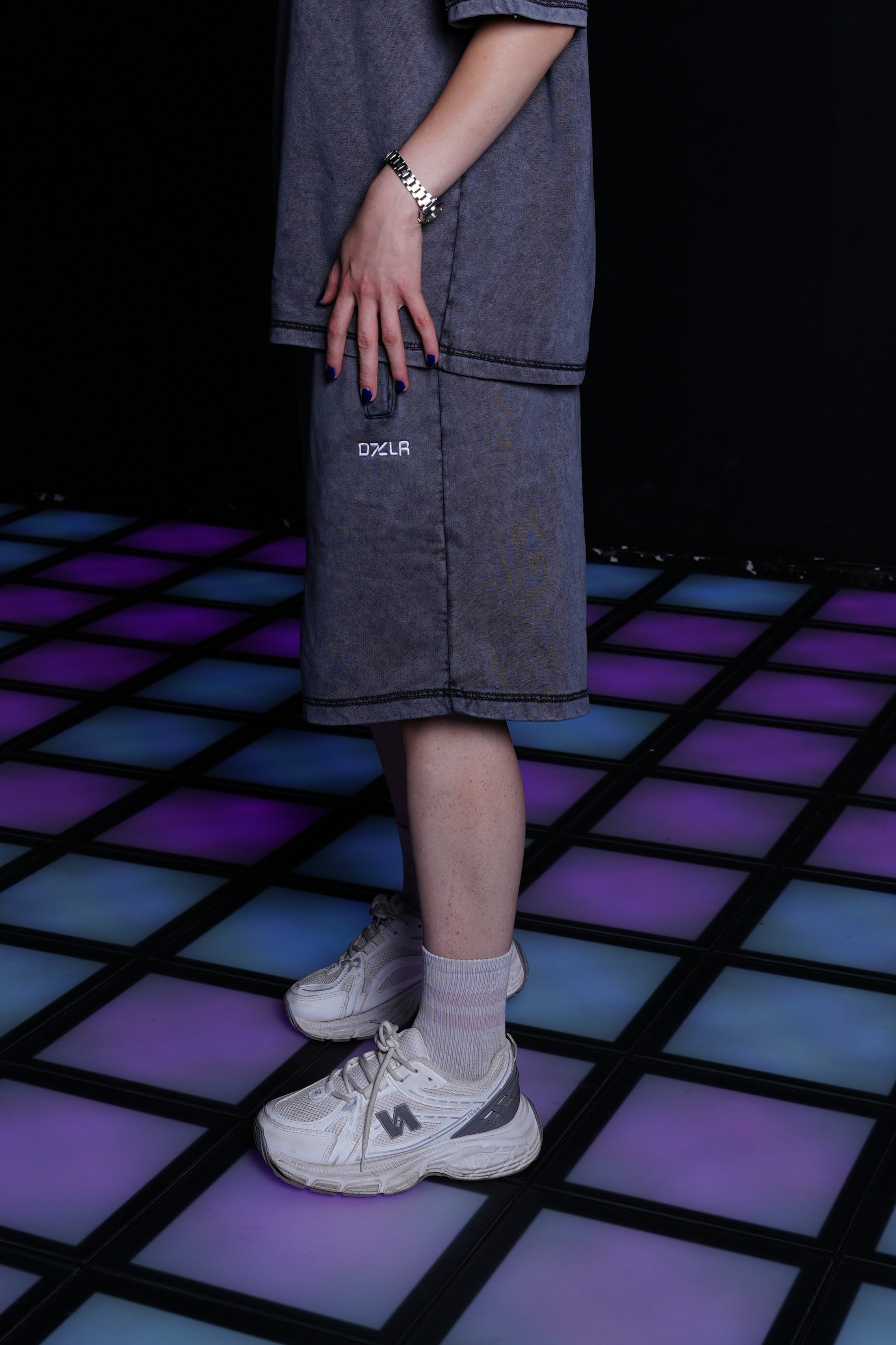 GREY Washed Short