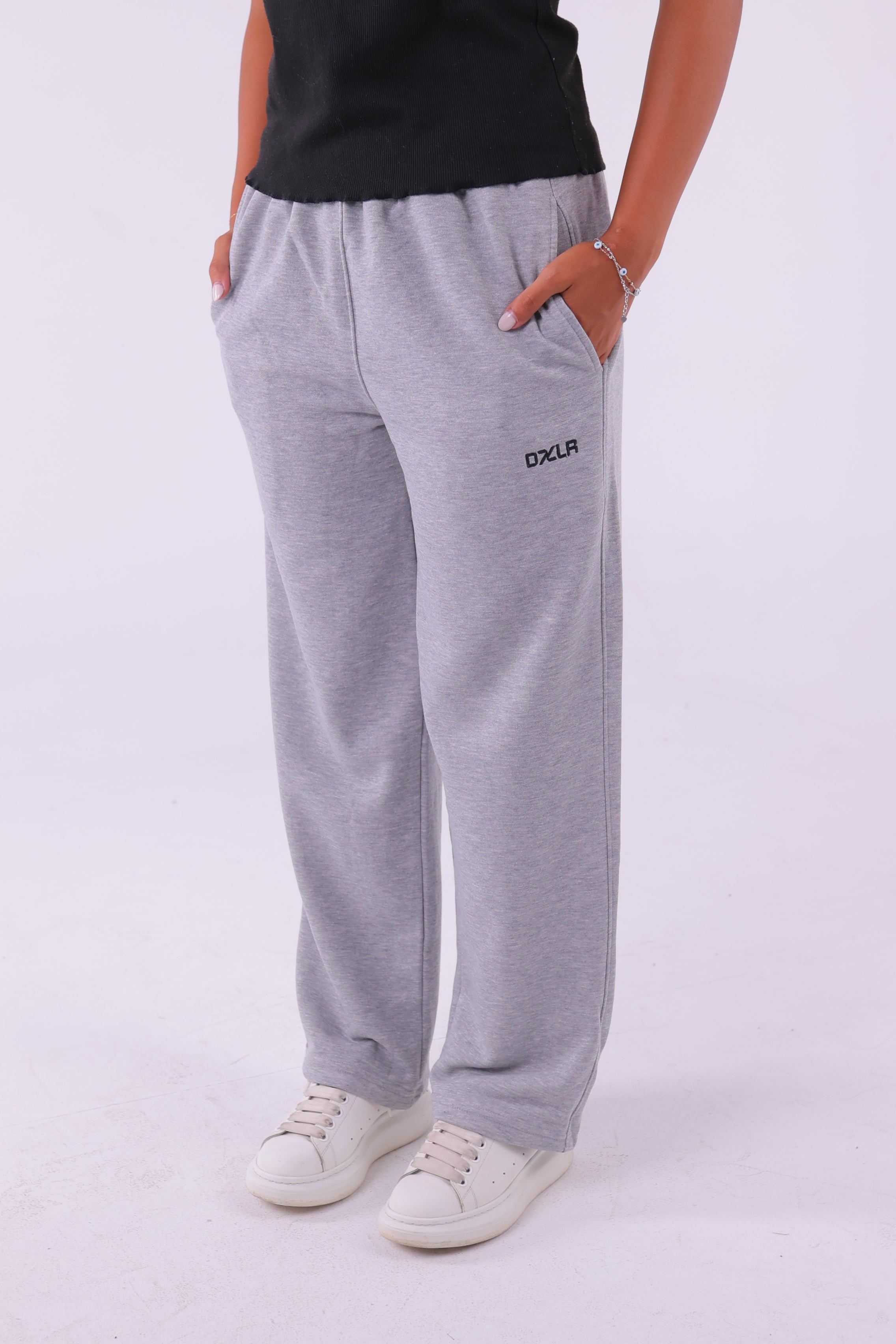Wide leg Sweatpants (Gray)